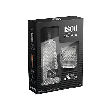 Tequila Mex 1800 Cristalino + Copo