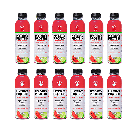 Moving Hydro Protein Creatina Melancia e Limão - Caixa com 12 Garrafas de 500ml