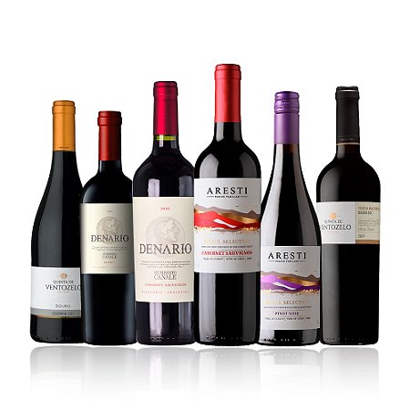 Kit Vinhos Importados Seleção Premium