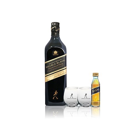 Double Black 750ml GANHE 2 Copos JW + Miniatura Blue 50ml