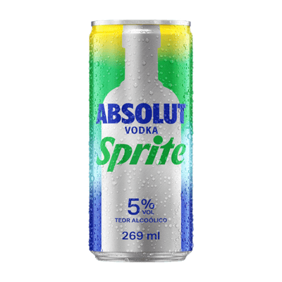 Vodka Absolut Sprite Lt 6X269ml