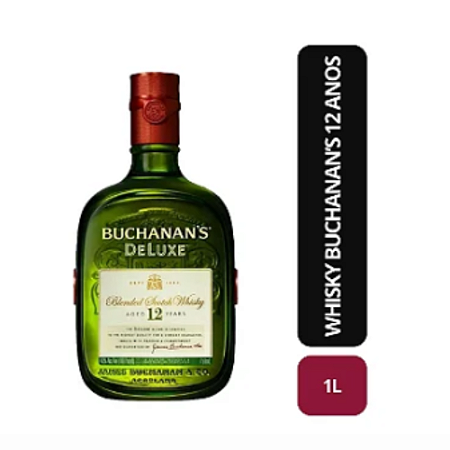 Whisky Buchanan's Deluxe Blended Scotch 12 Anos 1 Litro