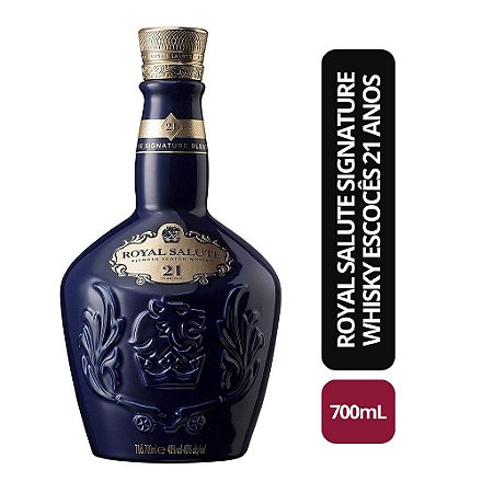 Whisky Royal Salute 21 Anos Signature Blend Azul - 700ml