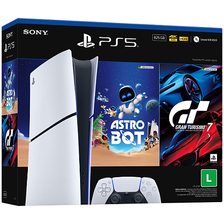 CONSOLE PLAYSTATION®5 EDIÇÃO DIGITAL 825GB — ASTRO BOT E GRAN TURISMO 7