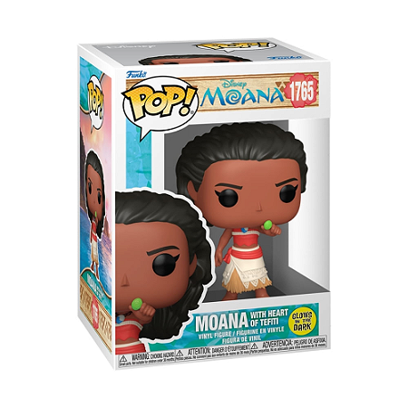 BONECO FUNKO POP! DISNEY MOANA - MOANA E CORAÇÃO DE TE FITI 1765