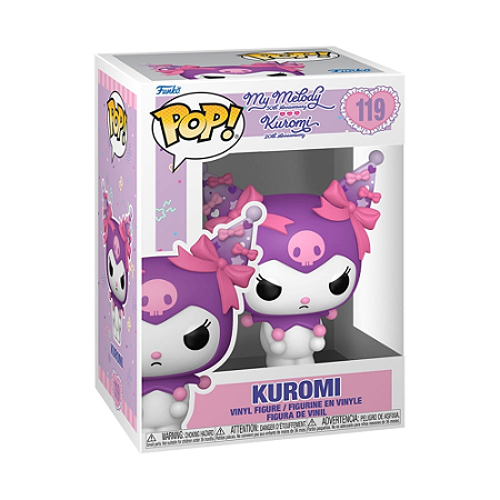 BONECO FUNKO POP! SANRIO KUROMI 20 ANOS - KUROMI ZANGADA - 119