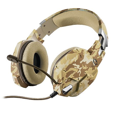 Headset Gamer PS4 / XBOX ONE / SWITCH / PC / LAPTOP GXT 322D Carus Desert Camo - Trust