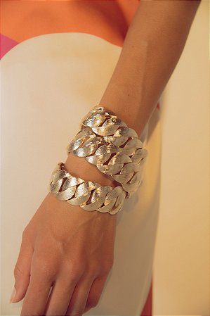 Bracelete Elos Metal Amanhecer Único