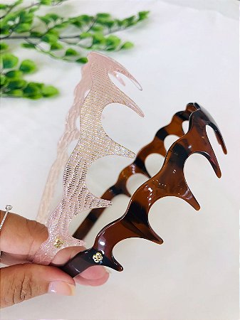 Tiara Pente Acrílico