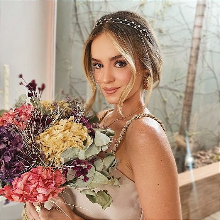 Tiara Dupla Cristais