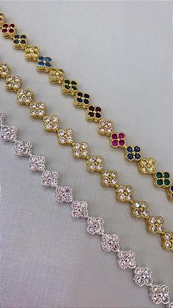Colar Riviera Flor Prata