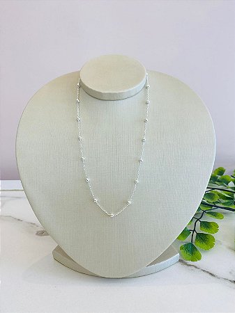 Choker Esferas Prata 925