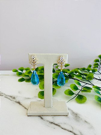 Brinco Gota Azul Cris