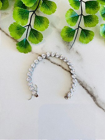 Pulseira Riviera Coração Prata