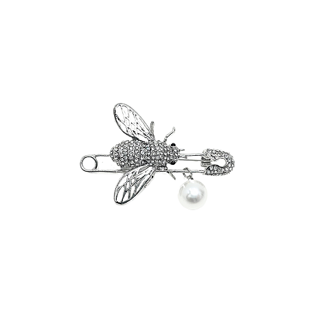 BROCHE ALFINETE ABELHA PÉROLA