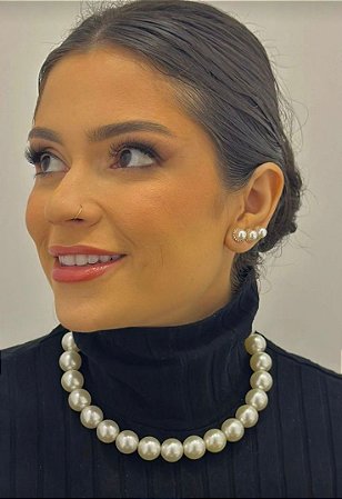 Choker Aro Perolas