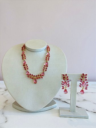 Conjunto Gotas Rosa