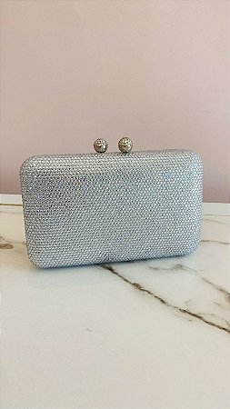 Clutch Pedraria Prata