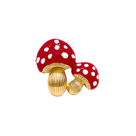 Broche Alfinete Cogumelo