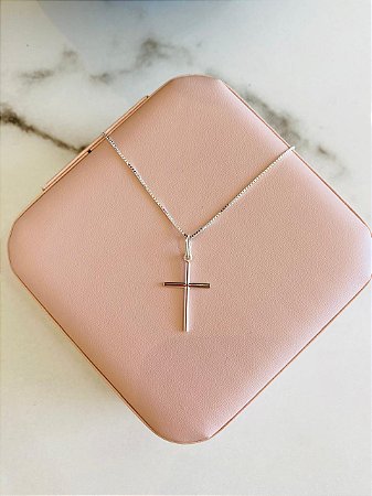 Colar Cruz Prata 925