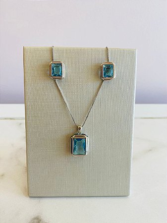 Conjunto Quadrado AZul Claro