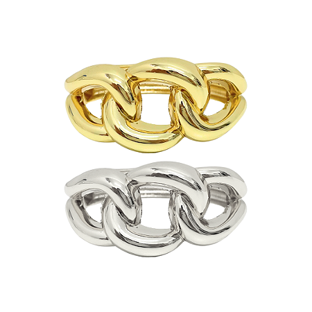 Bracelete Maxi Corrente Dourado
