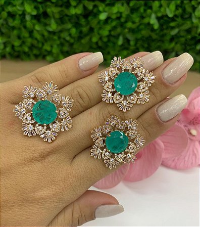 Conjunto Flor Turmalina