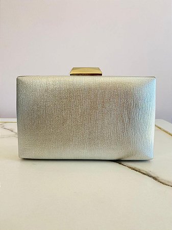 Clutch Listas Prata