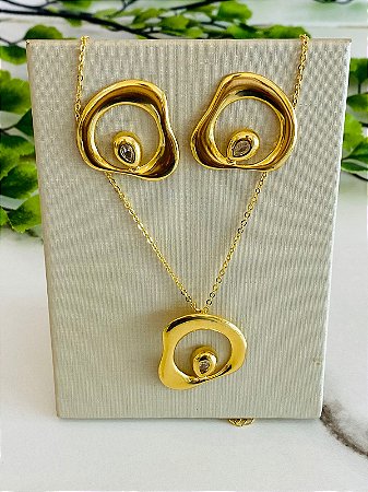 Conjunto Circulo Orgânico Gota Cristal