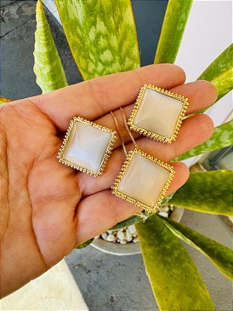 Conjunto Quadrado Madreperola