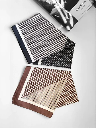 Lenço Mosaico 90x90cm