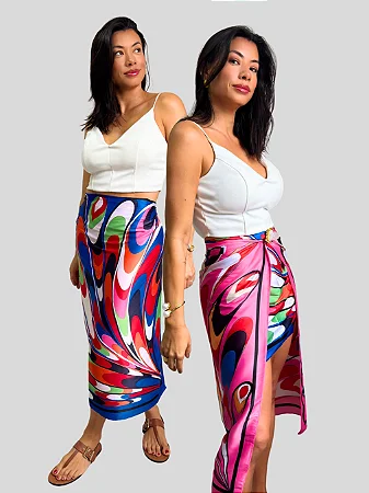 Lenço Pavão 90x90cm