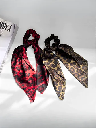 Scrunchie Longo Onça