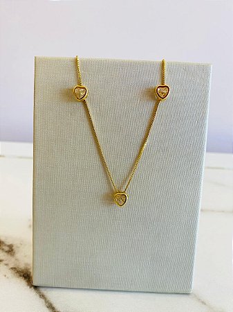 Conjunto Coraçao Dourado