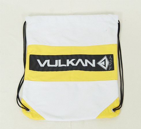 MOCHILA GI BAG VULKAN BRANCA COM AMARELO