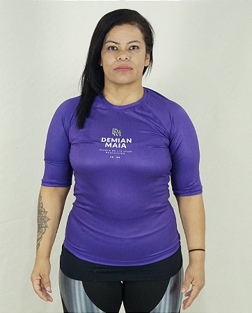 RASH GUARD ESCOLA DEMIAN MAIA FEMININA ROXA