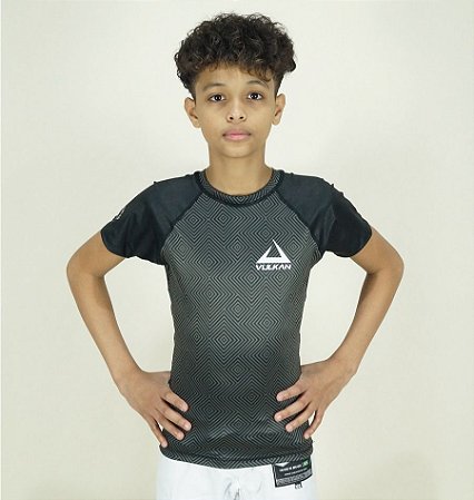 RASH GUARD VULKAN COMPETITION INFANTIL PRETA