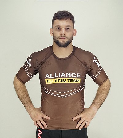 RASH GUARD ALLIANCE VULKAN MARROM 2024 MC