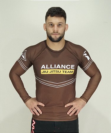 RASH GUARD ALLIANCE VULKAN MARROM 2024 ML