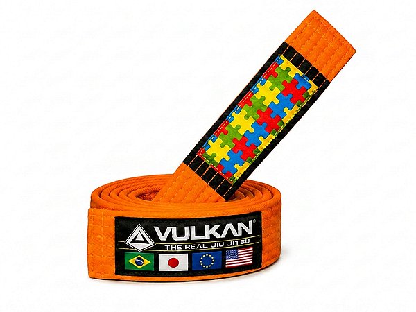 FAIXA VULKAN DE JIU JITSU LARANJA TEA