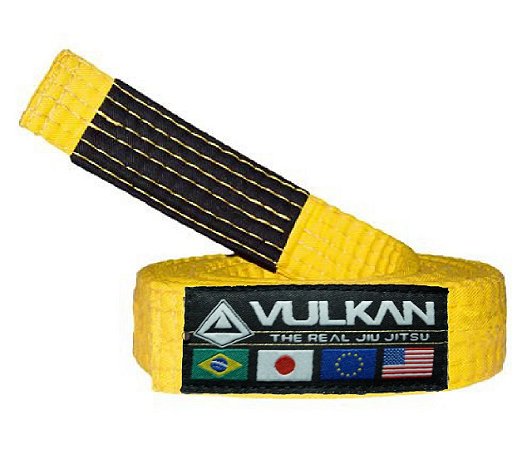 FAIXAS VULKAN DE JIU-JITSU INFANTIL AMARELA