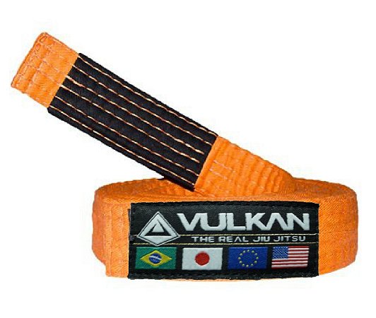 FAIXAS VULKAN DE JIU-JITSU INFANTIL LARANJA