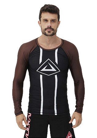 RASH GUARD VULKAN CHALLENGE ML MARROM