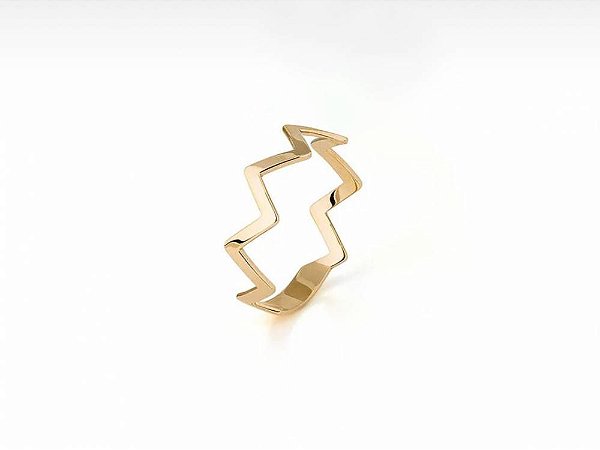 Anel Zig Zag Ouro