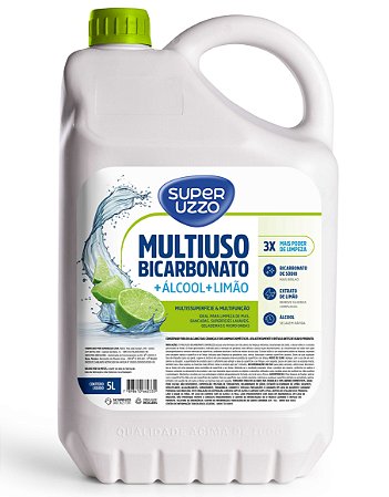 MULTIUSO BICARBONATO+ALCOOL+LIMAO -5LTS - Kasa Floral