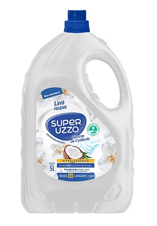 LAVA ROUPAS PREMIUM HIPOALERGENICO CÔCO 5LTS - SUPERUZZO