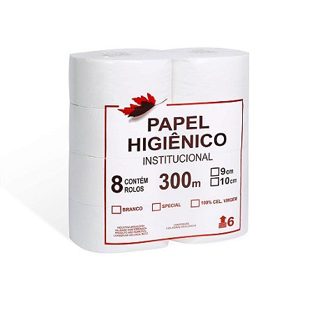 PAPEL HIG. ROLAO  - BRANCO LUXO - PC C/ 8 ROLOS