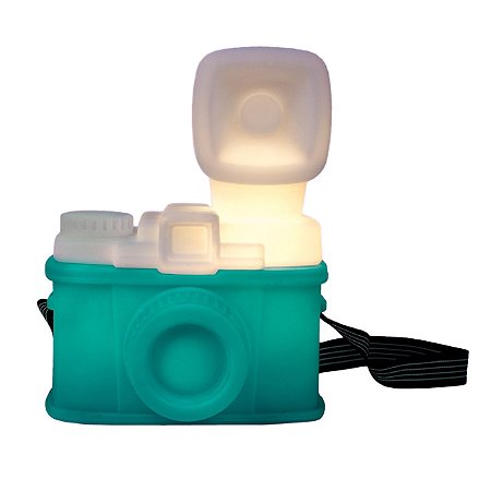 Luminaria Camera Retro Verde Agua