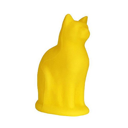 Luminária Gato Sentado - Amarelo