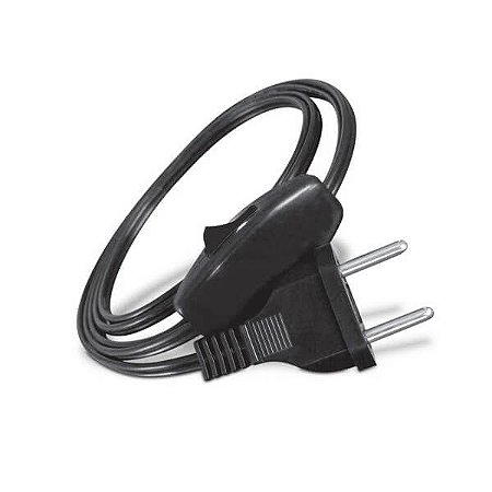 Cordão para Abajur com Interruptor - 1,8 m - PRETO